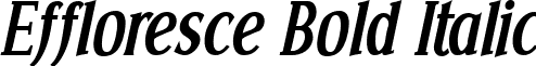 Effloresce Bold Italic font - effloresce bd it.ttf