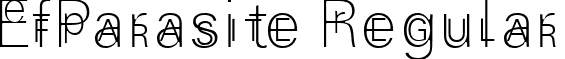 EfParasite Regular font - EfParasite Regular.ttf