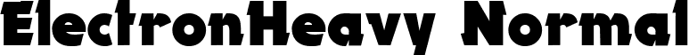 ElectronHeavy Normal font - ElectronHeavy Normal.ttf