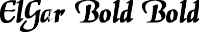 ElGar Bold Bold font - ElGar Bold Bold.ttf