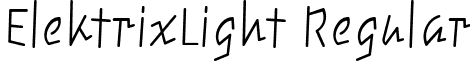 ElektrixLight Regular font - ElektrixLight Regular.ttf