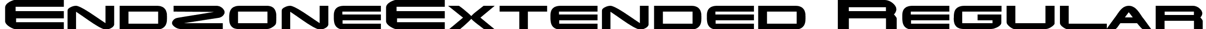 EndzoneExtended Regular font - EndzoneExtended Regular.ttf