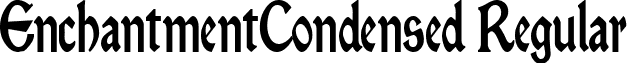 EnchantmentCondensed Regular font - EnchantmentCondensed Regular.ttf