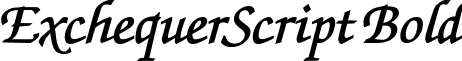 ExchequerScript Bold font - ExchequerScript Bold.ttf