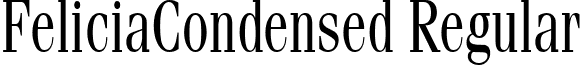 FeliciaCondensed Regular font - FeliciaCondensed Regular.ttf