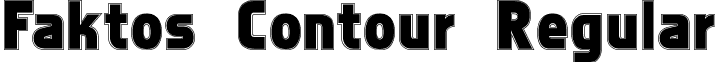 Faktos Contour Regular font - Faktos Contour Regular.ttf