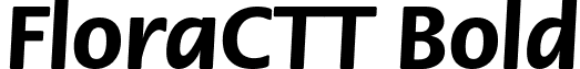 FloraCTT Bold font - FloraCTT Bold.ttf