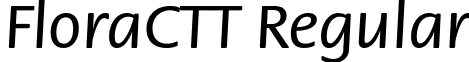 FloraCTT Regular font - FloraCTT Regular.ttf