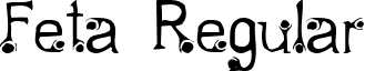 Feta Regular font - Feta Regular.ttf