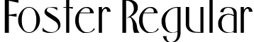 Foster Regular font - Foster Regular.ttf