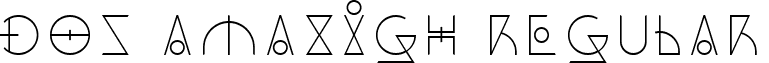 Dos Amazigh Regular font - DOS_Amazigh-1.ttf