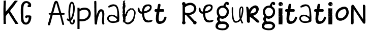 KG Alphabet Regurgitation font - KGAlphabetRegurgitation.otf