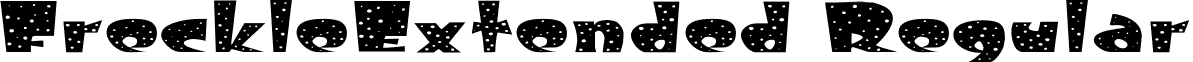 FreckleExtended Regular font - FreckleExtended Regular.ttf