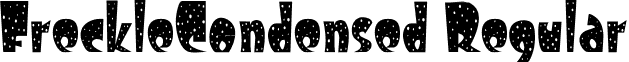 FreckleCondensed Regular font - FreckleCondensed Regular.ttf