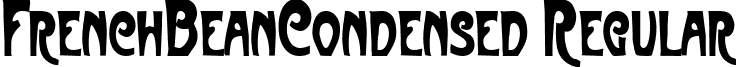 FrenchBeanCondensed Regular font - FrenchBeanCondensed Regular.ttf