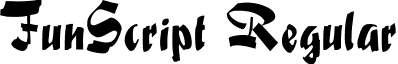 FunScript Regular font - FunScript Regular.ttf