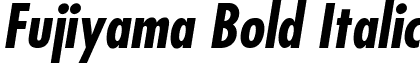 Fujiyama Bold Italic font - Fujiyama Bold Italic.ttf