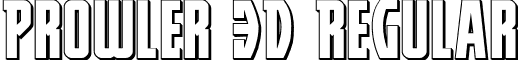 Prowler 3D Regular font - prowler3d.ttf
