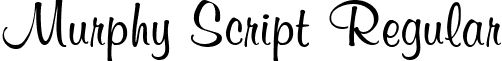 Murphy Script Regular font - Murphy Script Regular.ttf