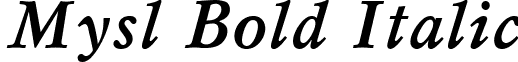 Mysl Bold Italic font - Mysl Bold Italic.ttf