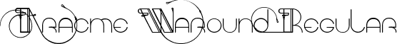 Aracme Waround Regular font - Aracme Waround.ttf