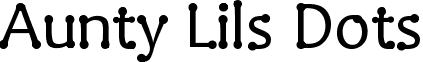 Aunty Lils Dots font - Aunty Lils Dots.ttf