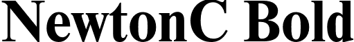 NewtonC Bold font - NewtonC-Bold.otf
