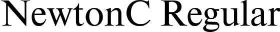NewtonC Regular font - NewtonC.otf