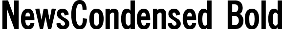 NewsCondensed Bold font - NewsCondensed Bold.ttf