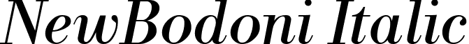 NewBodoni Italic font - NewBodoni Italic .ttf