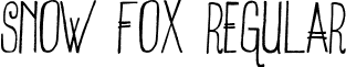 Snow Fox Regular font - Snow Fox.otf