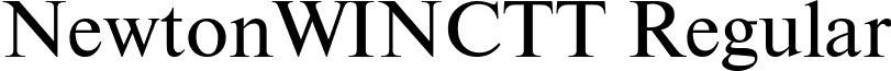 NewtonWINCTT Regular font - NewtonWINCTT Regular.ttf
