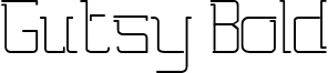 Gutsy Bold font - Gutsy-Bold.ttf