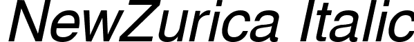 NewZurica Italic font - NewZurica Italic.ttf