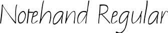 Notehand Regular font - Notehand Regular.ttf