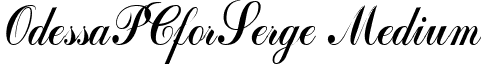 OdessaPCforSerge Medium font - OdessaPCforSerge Medium.ttf