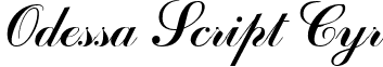 Odessa Script Cyr font - Odessa Script Cyr Regular.ttf