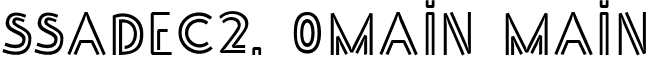 SSAdec2. 0main main font - SS_Adec2.0_main.otf