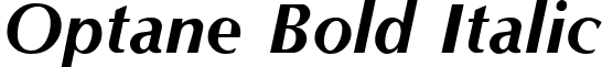 Optane Bold Italic font - optanbi.ttf