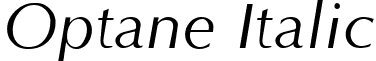 Optane Italic font - optani.ttf