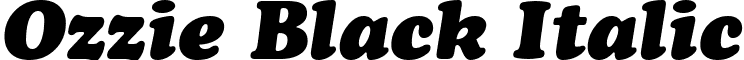 Ozzie Black Italic font - Ozzie Black Italic.ttf