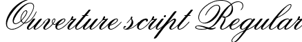 Ouverture script Regular font - Ouverture script Regular.ttf
