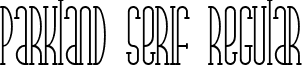 Parkland Serif Regular font - Parkland Serif Regular.ttf