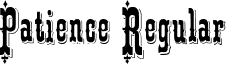 Patience Regular font - Patience Regular.ttf