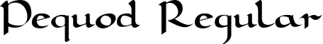 Pequod Regular font - Pequod Regular.ttf