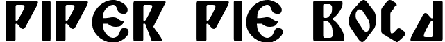 Piper Pie Bold font - Piper Pie Bold Bold.ttf