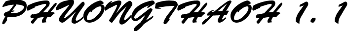 PhuongThaoH 1. 1 font - PhuongThaoH 1.1 Regular.ttf