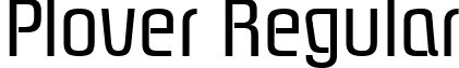 Plover Regular font - plovr.ttf