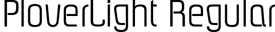 PloverLight Regular font - PloverLight Regular.ttf