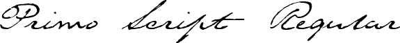 Primo Script Regular font - Primo Script Regular.ttf